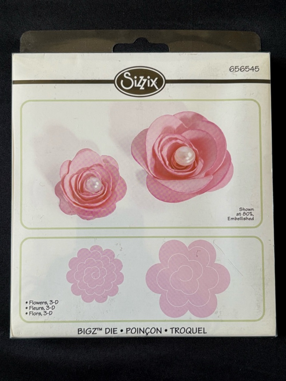 Sizzix Bigz 3-D Flowers Die Beth Reams #656545 Retired Floral Crafting Die NEW